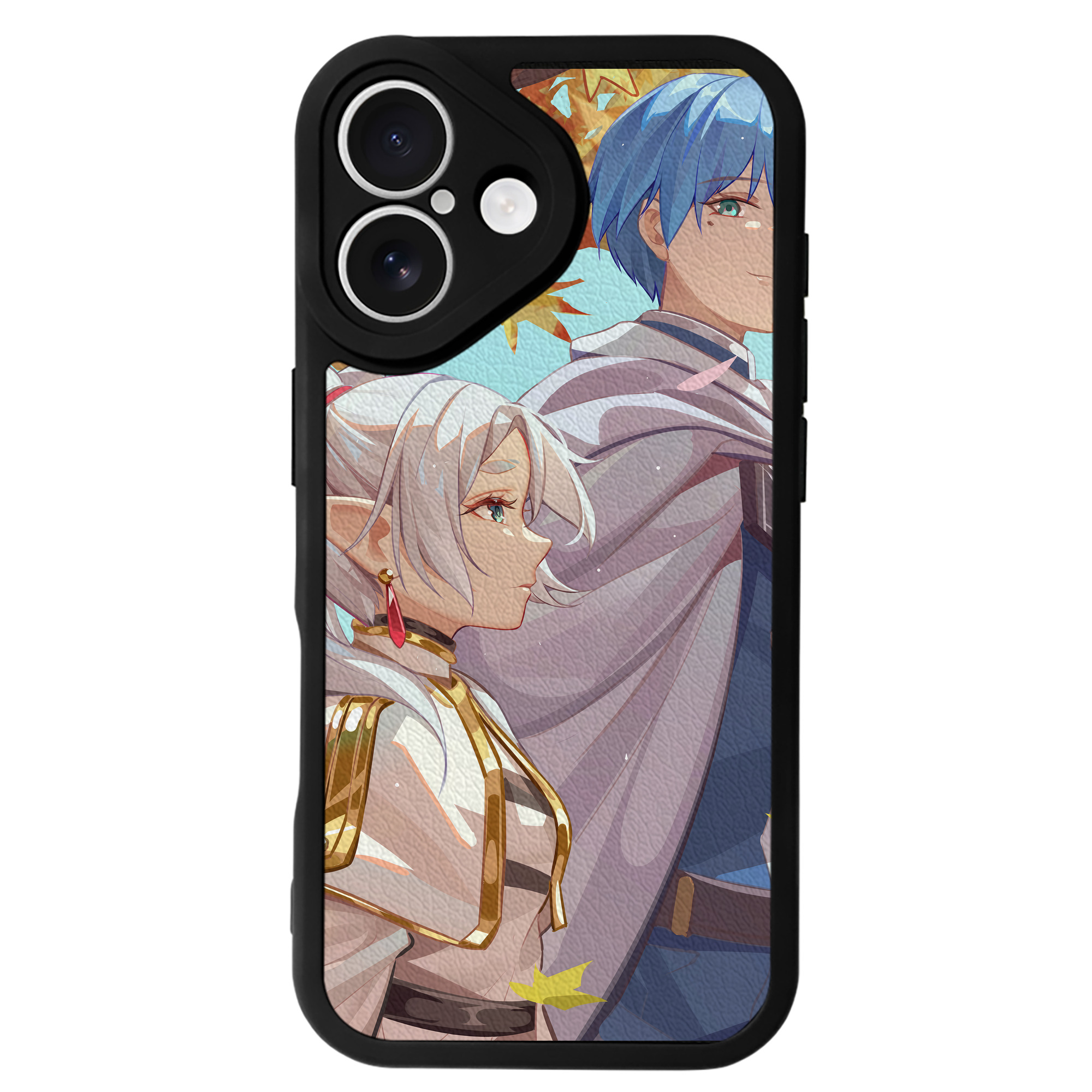（画像用） 葬送のフリーレン Frieren 【iPhone 16シリーズ対応】シリコンスマホケース（レザー調） 材質：シリコン